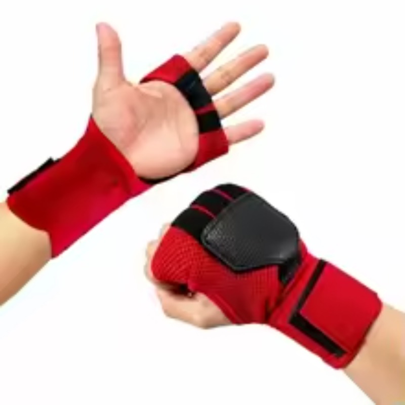 Wrist Wrap Support - Nieuwe polyester bokshandschoenen, verstelbare riem, schokabsorberende
