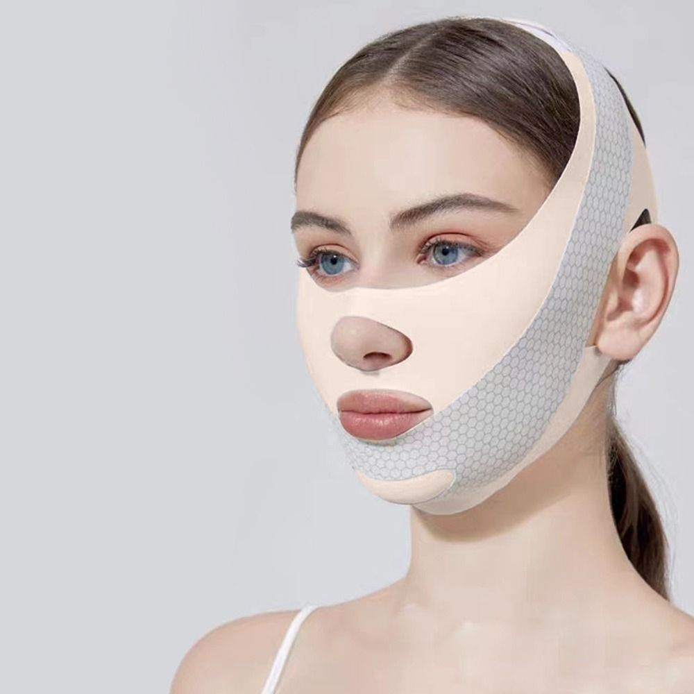 Crossfit Lifting - Verstelbaar gezicht beeldhouwen slaapmasker Ademend elastisch