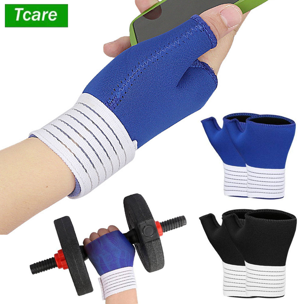 Wrist Wrap Support - 1 paar elastische polssteun met riem,