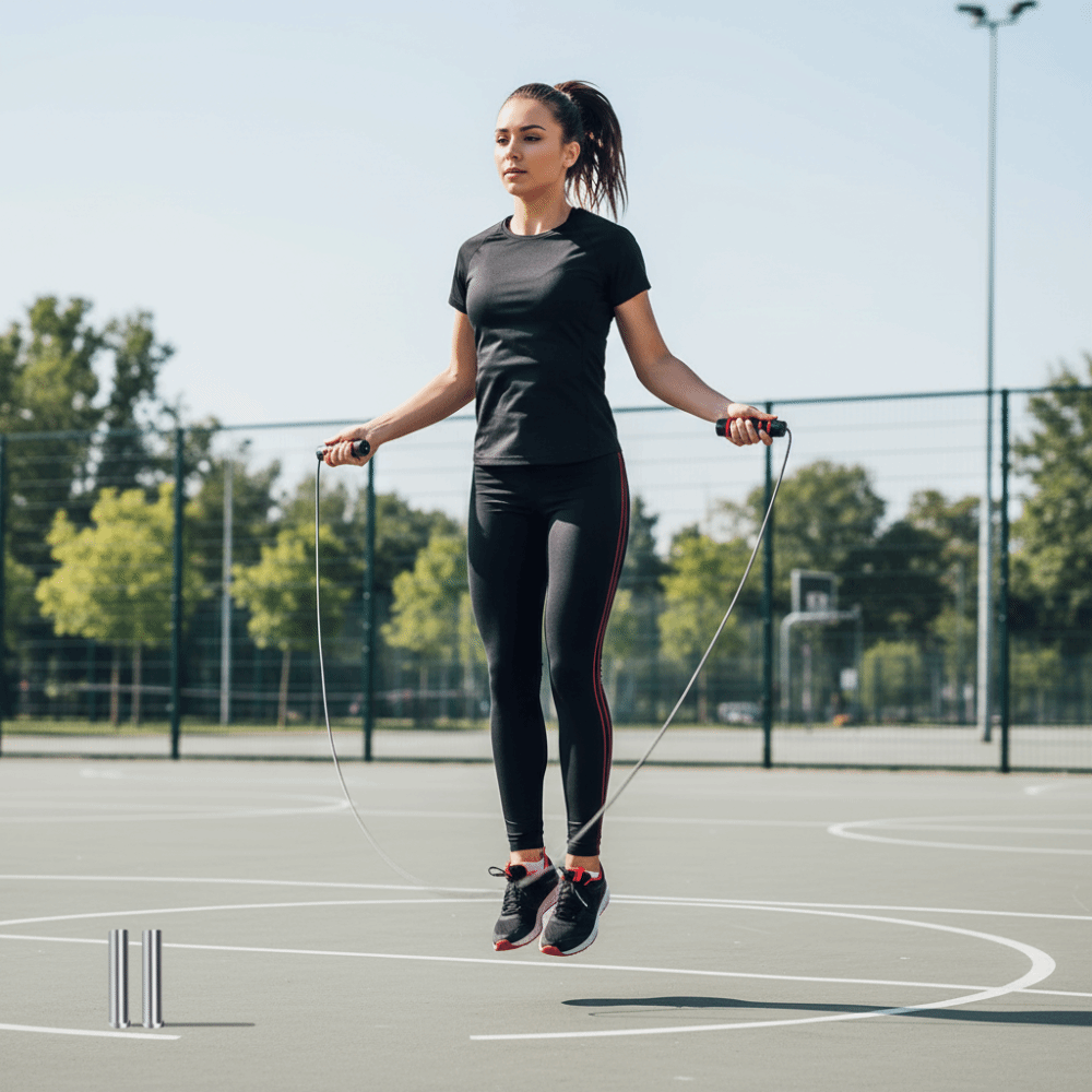 Jump Rope Speed Bearing - Verstelbare lengte springtouw met comfortabele schuimhandvatten,