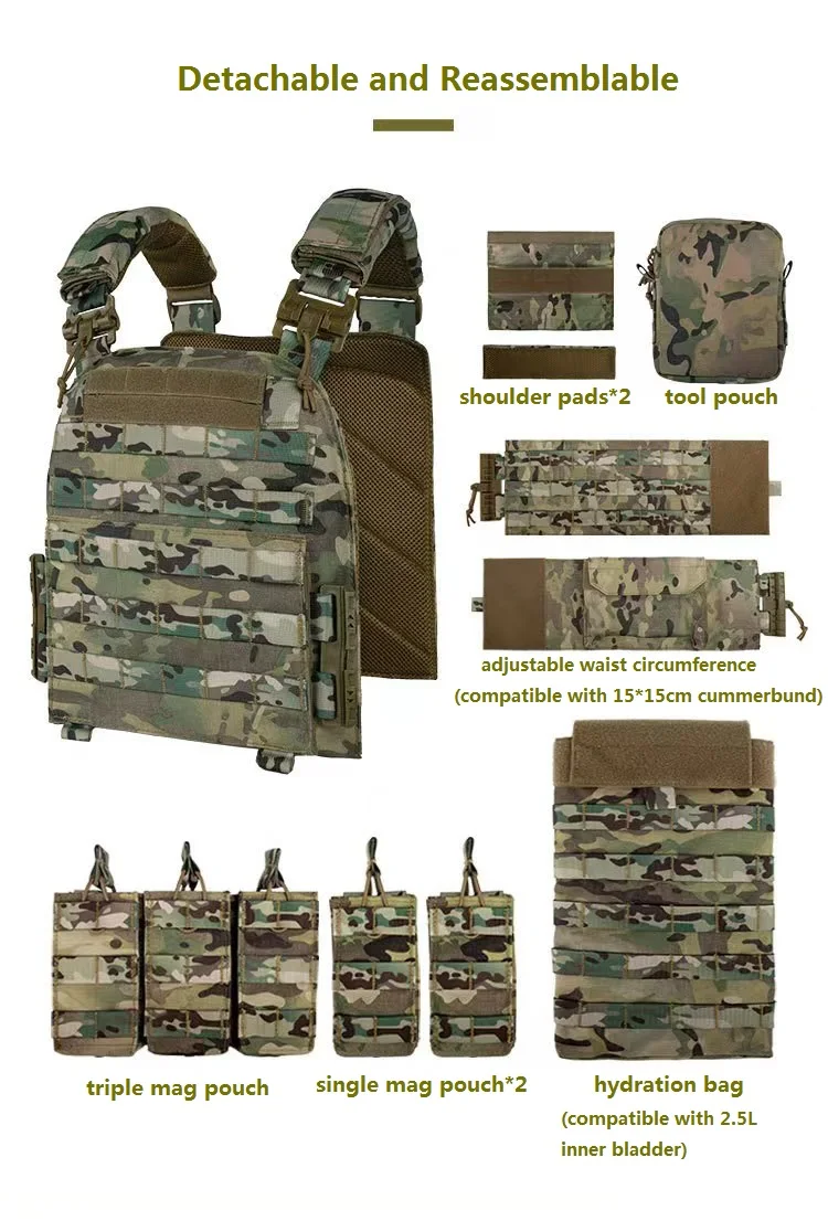 YAKEDA Plate Carrier Vest Quic - Crossfit Vest recensie en prijs